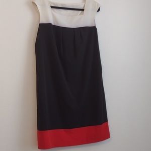 Calvin Klein dress 14w white/ black /red